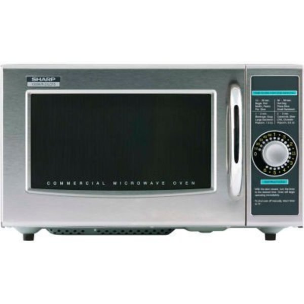 Sharp Electronics SharpÂ Commercial Microwave Oven, 1.0 Cu. Ft., 1000 Watt, Dial Control R21LCFS